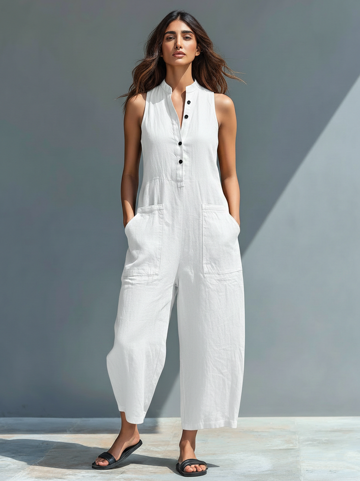 Adele | Long Fluid Jumpsuit with Pockets