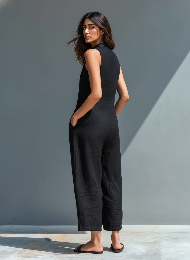 Adele | Long Fluid Jumpsuit with Pockets