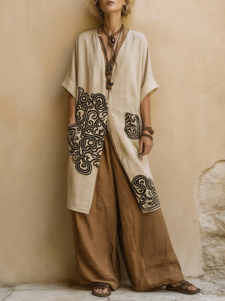 Valentina | Bohemian Embroidered Two-Piece Set