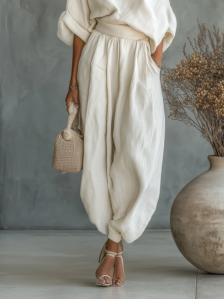 Ginevra | Fluid Draped One-Shoulder Set