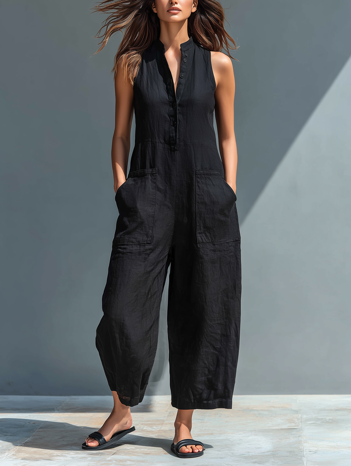 Adele | Long Fluid Jumpsuit with Pockets