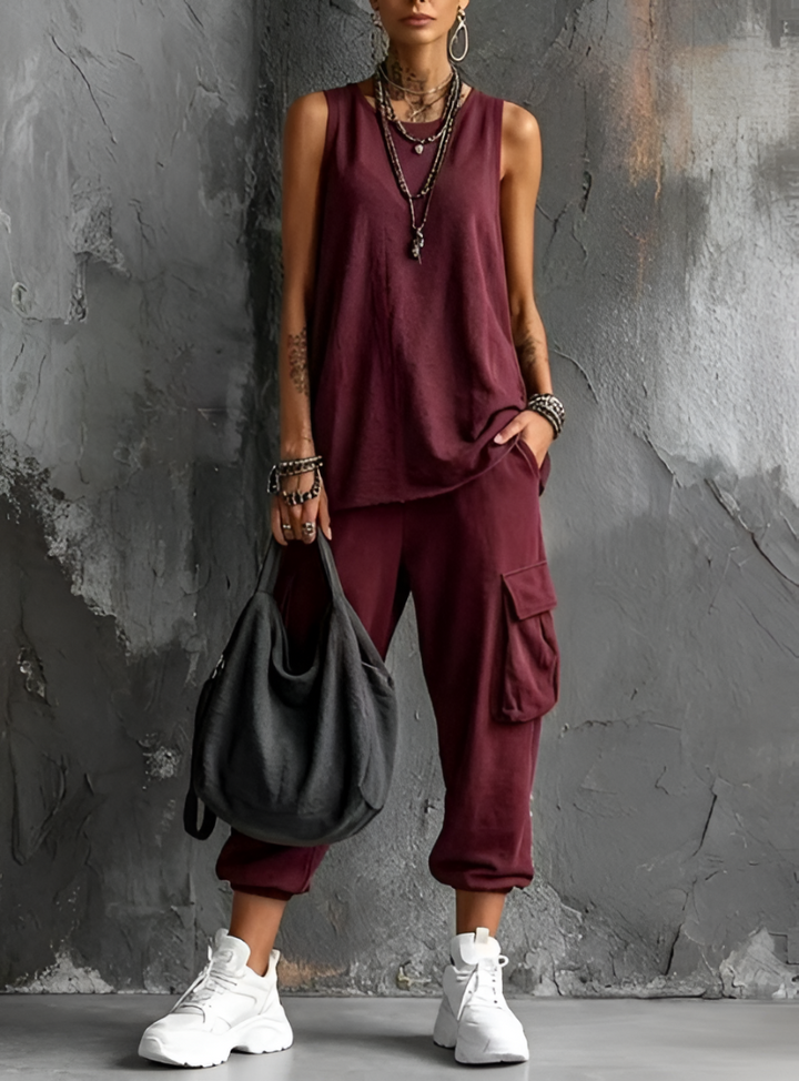 Valentina | Comfortable Everyday Two-Piece Set with Pockets