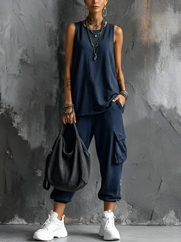 Valentina | Comfortable Everyday Two-Piece Set with Pockets