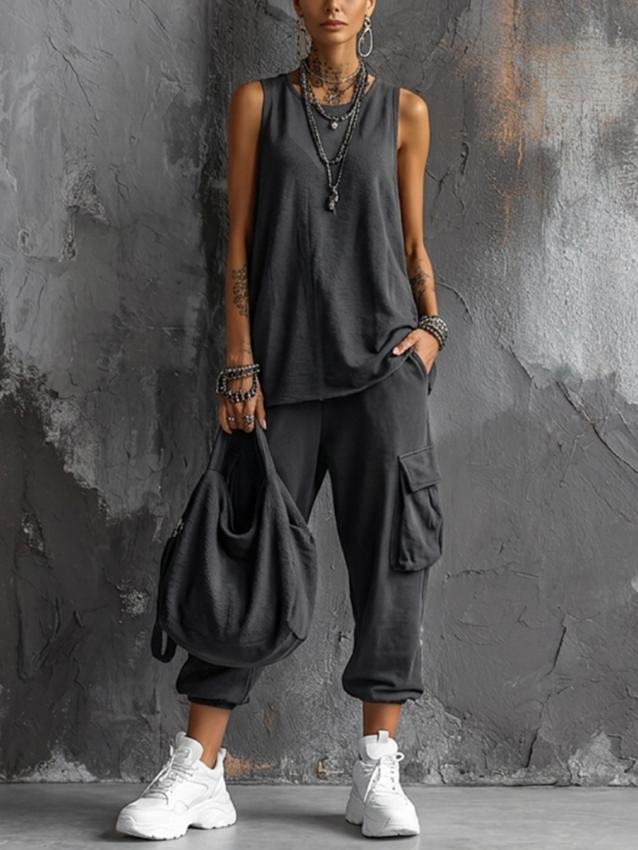Valentina | Comfortable Everyday Two-Piece Set with Pockets